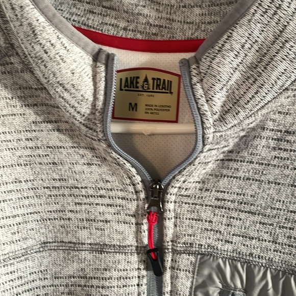 Lake & trail size M nice gray zip up jacket - Picture 2 of 4
